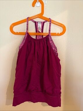 Ivivva Girls Tank Top in Magenta with Pink Accents